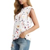 image:imageGRECERELLE Women 2026 Cap Sleeve Tops Summer Casual Tee Shirt Loose Crew Neck Basic Tank Trendy Work Vacation Outfits S2XLDreamy Garden