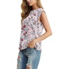 image:imageGRECERELLE Women 2026 Cap Sleeve Tops Summer Casual Tee Shirt Loose Crew Neck Basic Tank Trendy Work Vacation Outfits S2XLGray Azalea