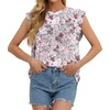 image:imageGRECERELLE Women 2026 Cap Sleeve Tops Summer Casual Tee Shirt Loose Crew Neck Basic Tank Trendy Work Vacation Outfits S2XLGray Azalea