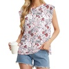 image:imageGRECERELLE Women 2026 Cap Sleeve Tops Summer Casual Tee Shirt Loose Crew Neck Basic Tank Trendy Work Vacation Outfits S2XLGray Azalea