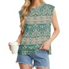 image:imageGRECERELLE Women 2026 Cap Sleeve Tops Summer Casual Tee Shirt Loose Crew Neck Basic Tank Trendy Work Vacation Outfits S2XLGreen Khaki