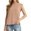 image:imageGRECERELLE Women 2026 Cap Sleeve Tops Summer Casual Tee Shirt Loose Crew Neck Basic Tank Trendy Work Vacation Outfits S2XLKhaki