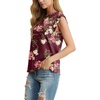 image:imageGRECERELLE Women 2026 Cap Sleeve Tops Summer Casual Tee Shirt Loose Crew Neck Basic Tank Trendy Work Vacation Outfits S2XLLagerstroemia Wine