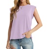 image:imageGRECERELLE Women 2026 Cap Sleeve Tops Summer Casual Tee Shirt Loose Crew Neck Basic Tank Trendy Work Vacation Outfits S2XLLilac Purple