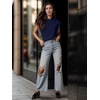 image:imageGRECERELLE Women 2026 Cap Sleeve Tops Summer Casual Tee Shirt Loose Crew Neck Basic Tank Trendy Work Vacation Outfits S2XLNavy Blue