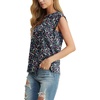 image:imageGRECERELLE Women 2026 Cap Sleeve Tops Summer Casual Tee Shirt Loose Crew Neck Basic Tank Trendy Work Vacation Outfits S2XLNavy White Flower