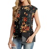 image:imageGRECERELLE Women 2026 Cap Sleeve Tops Summer Casual Tee Shirt Loose Crew Neck Basic Tank Trendy Work Vacation Outfits S2XLRed Brown Black