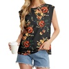 image:imageGRECERELLE Women 2026 Cap Sleeve Tops Summer Casual Tee Shirt Loose Crew Neck Basic Tank Trendy Work Vacation Outfits S2XLRed Brown Black