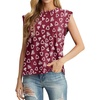 image:imageGRECERELLE Women 2026 Cap Sleeve Tops Summer Casual Tee Shirt Loose Crew Neck Basic Tank Trendy Work Vacation Outfits S2XLRed Love