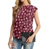 image:imageGRECERELLE Women 2026 Cap Sleeve Tops Summer Casual Tee Shirt Loose Crew Neck Basic Tank Trendy Work Vacation Outfits S2XLRed Love