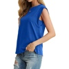 image:imageGRECERELLE Women 2026 Cap Sleeve Tops Summer Casual Tee Shirt Loose Crew Neck Basic Tank Trendy Work Vacation Outfits S2XLRoyal Blue