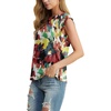 image:imageGRECERELLE Women 2026 Cap Sleeve Tops Summer Casual Tee Shirt Loose Crew Neck Basic Tank Trendy Work Vacation Outfits S2XLWhite Ink Red