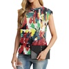 image:imageGRECERELLE Women 2026 Cap Sleeve Tops Summer Casual Tee Shirt Loose Crew Neck Basic Tank Trendy Work Vacation Outfits S2XLWhite Ink Red