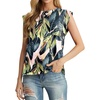 image:imageGRECERELLE Women 2026 Cap Sleeve Tops Summer Casual Tee Shirt Loose Crew Neck Basic Tank Trendy Work Vacation Outfits S2XLWhite Monotherapy