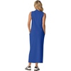 image:imageGRECERELLE Women Summer Casual 2 Piece Sets MockNeck Top amp Side Slit SkirtRoyal Blue