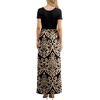 image:imageGRECERELLE Women Summer Casual Maxi Long Dress Short Sleeve Crew Neck with Pockets Size S3XLAkhaki