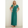 image:imageGRECERELLE Women Summer Casual Maxi Long Dress Short Sleeve Crew Neck with Pockets Size S3XLEmerald Blue