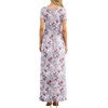 image:imageGRECERELLE Women Summer Casual Maxi Long Dress Short Sleeve Crew Neck with Pockets Size S3XLGray Azalea