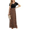 image:imageGRECERELLE Women Summer Casual Maxi Long Dress Short Sleeve Crew Neck with Pockets Size S3XLKhaki Love