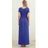 image:imageGRECERELLE Women Summer Casual Maxi Long Dress Short Sleeve Crew Neck with Pockets Size S3XLRoyal Blue