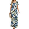 image:imageGRECERELLE Women Summer Casual Maxi Long Dress Short Sleeve Crew Neck with Pockets Size S3XLWhite Monotherapy