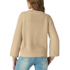 image:imageGRECERELLE Womens 2026 Fall Chunky Knit Cardigan SweaterApricot