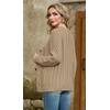 image:imageGRECERELLE Womens Cable Chunky Knit Cardigan Sweater with PocketsAkhaki
