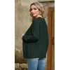 image:imageGRECERELLE Womens Cable Chunky Knit Cardigan Sweater with PocketsDark Green
