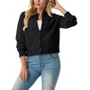 image:imageGRECERELLE Womens Cardigan Sweater Open Front Long Sleeve Crew Neck Button Down Knit Casual Jacket S2XL