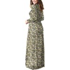 image:imageGRECERELLE Womens Casual Long Sleeve Maxi Dresses with Pockets Crew Neck Soft Stretchy Flowy Fall Dress for Work ChurchBlack Yellow