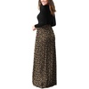image:imageGRECERELLE Womens Casual Long Sleeve Maxi Dresses with Pockets Crew Neck Soft Stretchy Flowy Fall Dress for Work ChurchLd Dark Khaki