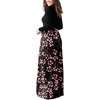 image:imageGRECERELLE Womens Casual Long Sleeve Maxi Dresses with Pockets Crew Neck Soft Stretchy Flowy Fall Dress for Work ChurchMantian March Red