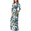 image:imageGRECERELLE Womens Casual Long Sleeve Maxi Dresses with Pockets Crew Neck Soft Stretchy Flowy Fall Dress for Work ChurchWhite Monotherapy