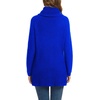 image:imageGRECERELLE Womens Fall Chunky Turtleneck Long Sleeve Asymmetric Hem Loose Knit Pullover Sweaters Tops S2XL12 Royal Blue