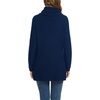 image:imageGRECERELLE Womens Fall Chunky Turtleneck Long Sleeve Asymmetric Hem Loose Knit Pullover Sweaters Tops S2XL17 Navy Blue