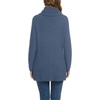 image:imageGRECERELLE Womens Fall Chunky Turtleneck Long Sleeve Asymmetric Hem Loose Knit Pullover Sweaters Tops S2XLIndigo