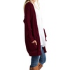image:imageGRECERELLE Womens Fall Winter Long Sleeve Cardigans Sweater with Pockets03 Wine Red