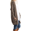 image:imageGRECERELLE Womens Fall Winter Long Sleeve Cardigans Sweater with Pockets11 Dark Khaki