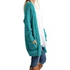 image:imageGRECERELLE Womens Fall Winter Long Sleeve Cardigans Sweater with Pockets13 Aicd Blue