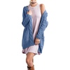 image:imageGRECERELLE Womens Fall Winter Long Sleeve Cardigans Sweater with Pockets23 Blue Gray