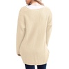 image:imageGRECERELLE Womens Fall Winter Long Sleeve Cardigans Sweater with Pockets33 Off White