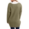 image:imageGRECERELLE Womens Fall Winter Long Sleeve Cardigans Sweater with PocketsCocoa