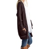 image:imageGRECERELLE Womens Fall Winter Long Sleeve Cardigans Sweater with PocketsCoffee
