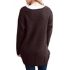 image:imageGRECERELLE Womens Fall Winter Long Sleeve Cardigans Sweater with PocketsCoffee