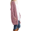 image:imageGRECERELLE Womens Fall Winter Long Sleeve Cardigans Sweater with PocketsDeep Pink