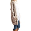 image:imageGRECERELLE Womens Fall Winter Long Sleeve Cardigans Sweater with PocketsKhaki