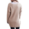 image:imageGRECERELLE Womens Fall Winter Long Sleeve Cardigans Sweater with PocketsKhaki