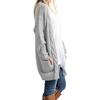 image:imageGRECERELLE Womens Fall Winter Long Sleeve Cardigans Sweater with PocketsLight Gray