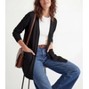 image:imageGRECERELLE Womens Lightweight Knit Long Cardigan Sweater Fall Outfits 202601 Black