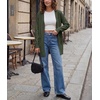 image:imageGRECERELLE Womens Lightweight Knit Long Cardigan Sweater Fall Outfits 2026Army Green